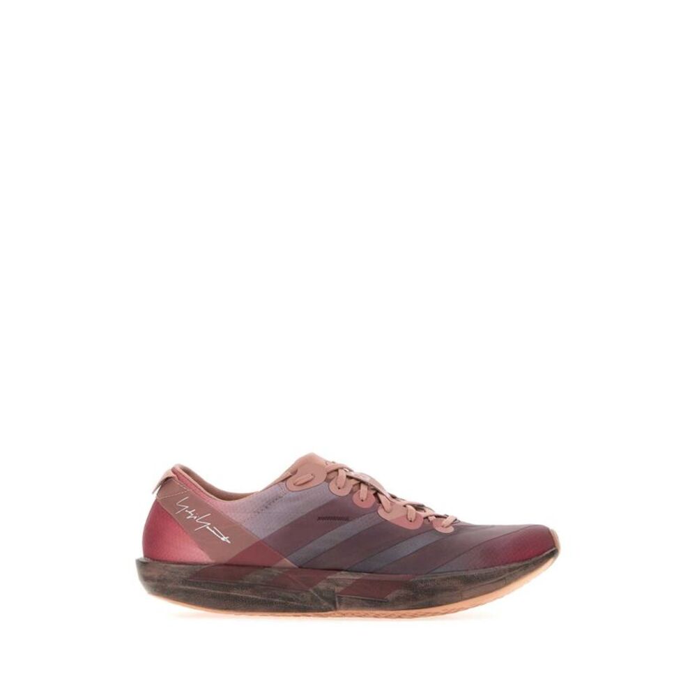 Y3 Yamamoto Unisex Dark Pink Fabric Y3 Adios 9 Sneakers